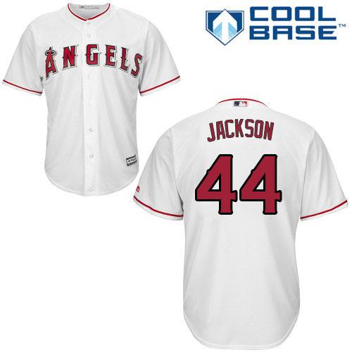 Angels #44 Reggie Jackson White Cool Base Stitched Youth MLB Jersey